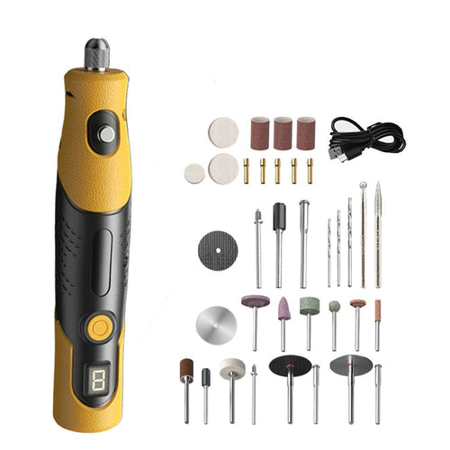 Battery Operated Cordless Electric Grinder DIY Carving Tool Comfort Grip Handle