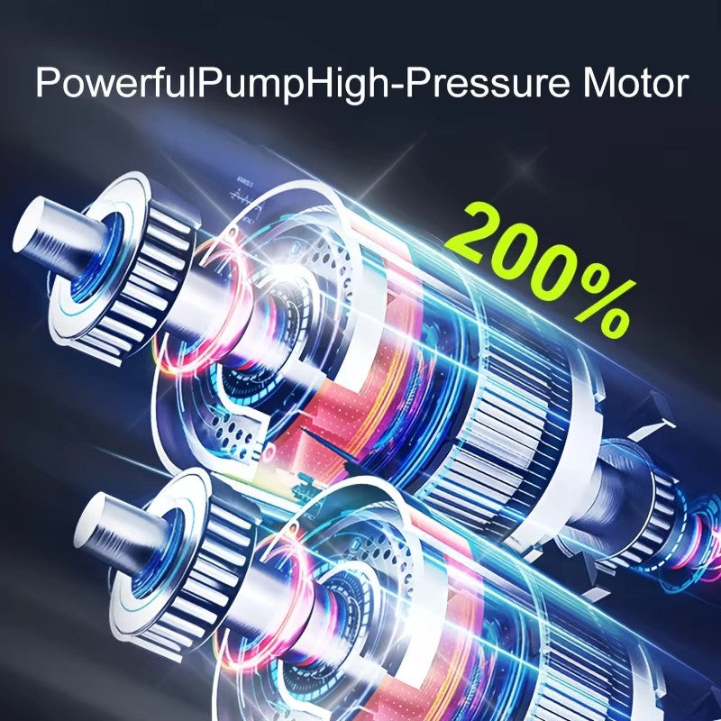 Portable Car Tire Inflator 150PSI Cordless Air Compressor Digital Pump Bike Moto